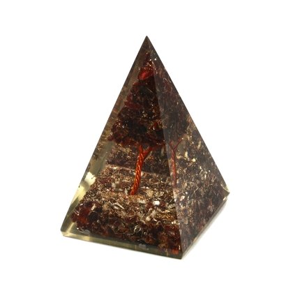 Garnet Tree Of Life Orgonite ~100mm