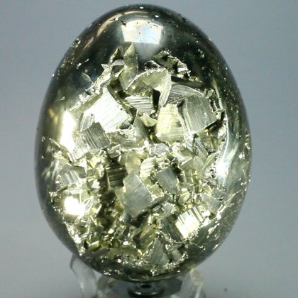 GIANT Iron Pyrite Crystal Egg ~72mm