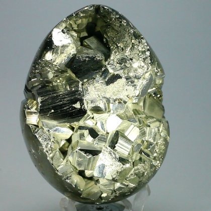 GIANT Iron Pyrite CrystalEgg ~77mm