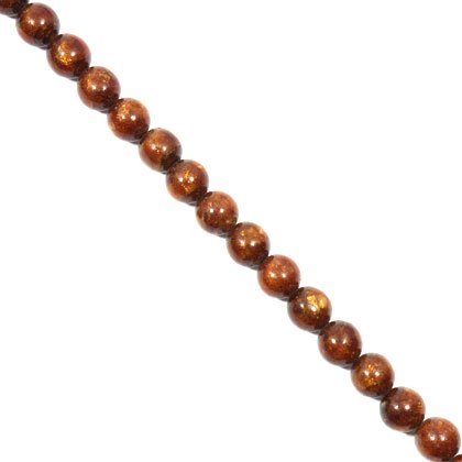 Gold Coral Crystal Beads - 9mm Round