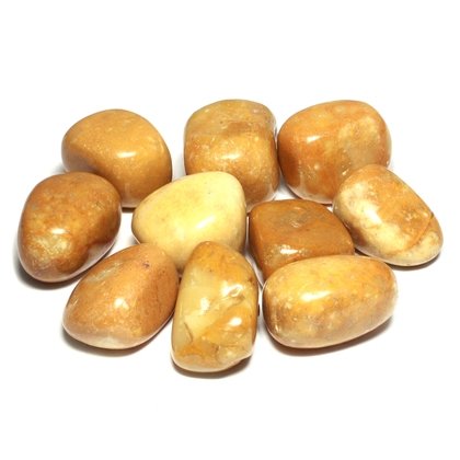 Gold Jade Tumble Stone (20-25mm)