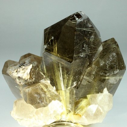 Gold Rutile Quartz Crystal Cluster ~9cm