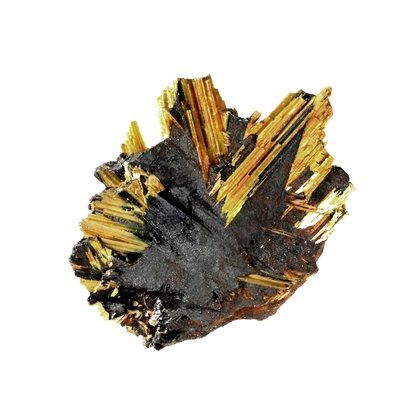 Golden Rutile with Hematite Healing Crystal