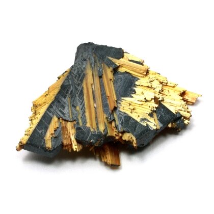 Golden Rutile with Hematite Healing Crystal