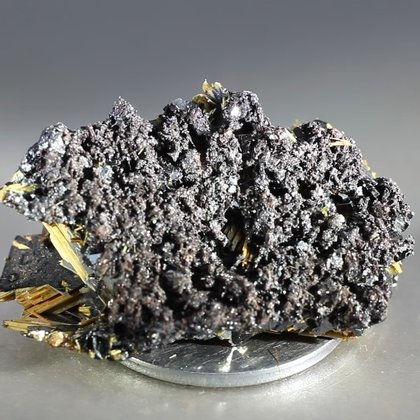 Golden Rutile with Hematite Healing Mineral ~38mm
