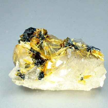 Golden Rutile with Hematite Healing Mineral ~50mm