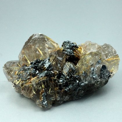 Golden Rutile with Hematite Healing Mineral ~60mm