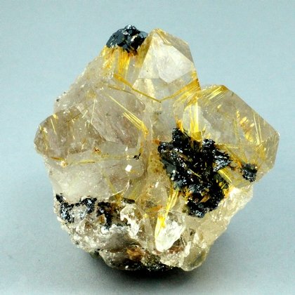 Golden Rutile with Hematite Healing Mineral ~40mm