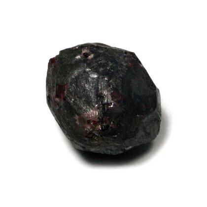 Graphite on Almandine Garnet Healing Crystal