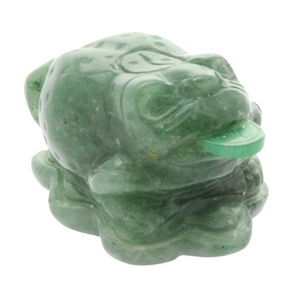 Green Aventurine Money Toad - 40mm