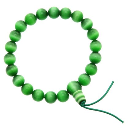 Green Cat's Eye Power Bead Bracelet