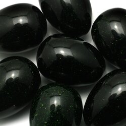 Green Goldstone Crystal Egg ~48mm