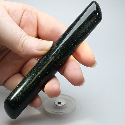 Green Goldstone Crystal Massage Wand ~124mm