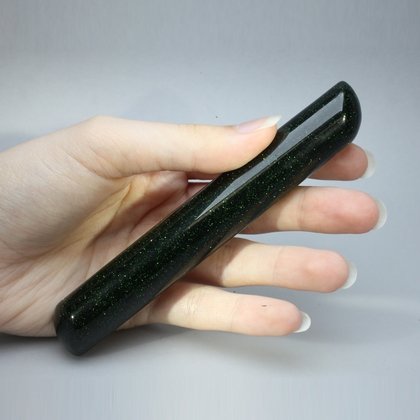 Green Goldstone Crystal Massage Wand ~125mm