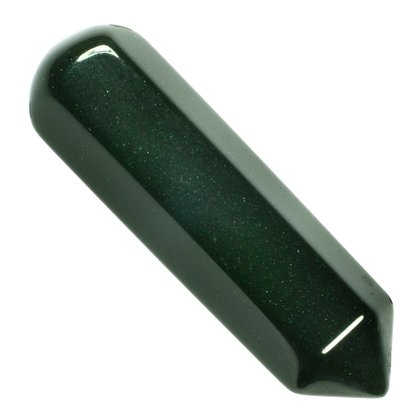 Green Goldstone Crystal Massage Wand