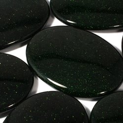 Green Goldstone Palm Stone ~70x50mm