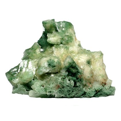Green Heulandite Crystal Cluster ~7cm