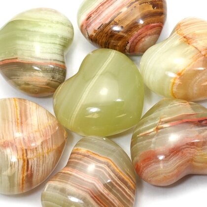 Green Onyx Crystal Heart ~45mm