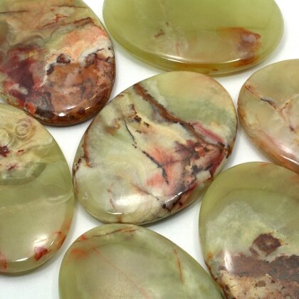 Green Onyx Palm Stone ~70x50mm