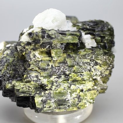 UNUSUAL Green Sheen Tourmaline Healing Crystal ~75mm