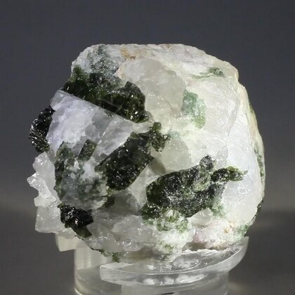 Green Tourmaline and Lepidolite Healing Crystal ~40mm