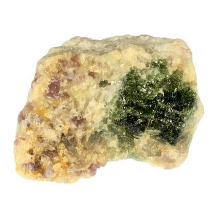 Green Tourmaline and Lepidolite Healing Crystal ~50mm