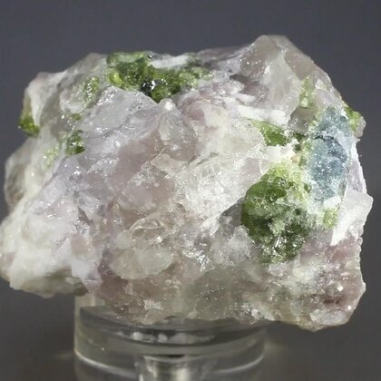 Green Tourmaline and Lepidolite Healing Crystal ~52mm