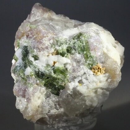 Green Tourmaline and Lepidolite Healing Crystal ~55mm