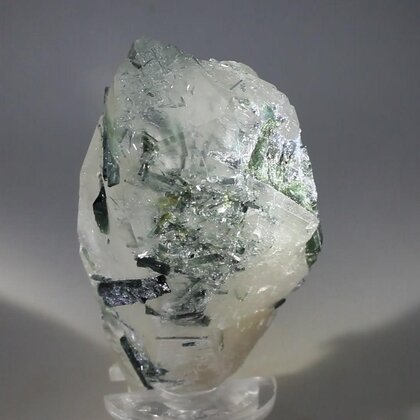 Green Tourmaline & Quartz Mineral Specimen ~70mm