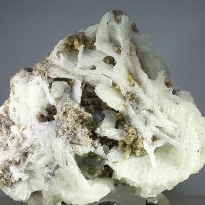 RARE Green Tourmaline in Cleavelandite Mineral ~85mm