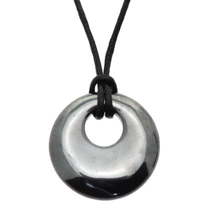 Hematite Donut Pendant (Gift Boxed)