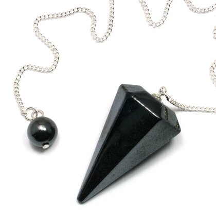 Hematite Crystal Pendulum