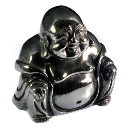 Hematite Sitting Buddha Statue