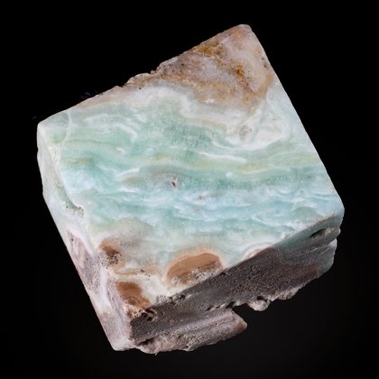 Hemimorphite Part Polished Tile ~31mm