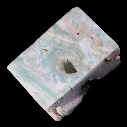 Hemimorphite Part Polished Tile ~34mm