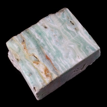 Hemimorphite Part Polished Tile ~42mm