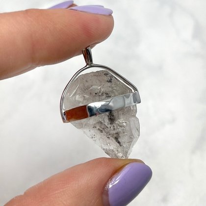 Herkimer Diamond Healing Crystal Pendant  ~27mm