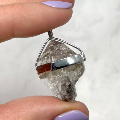 Herkimer Diamond Healing Crystal Pendant  ~28mm