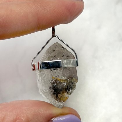 Herkimer Diamond Healing Crystal Pendant  ~31mm