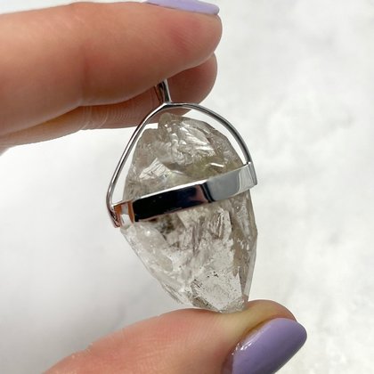 Herkimer Diamond Healing Crystal Pendant  ~34mm