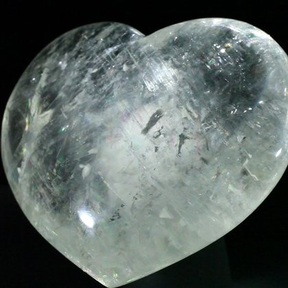 Honey Calcite Crystal Heart ~57mm