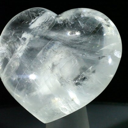 Honey Calcite Crystal Heart ~59mm