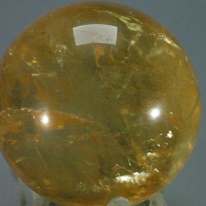 Honey Calcite Crystal Sphere ~42mm