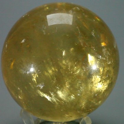 Honey Calcite Crystal Sphere ~59mm