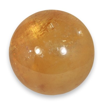 Honey Calcite Crystal Sphere ~6.7cm
