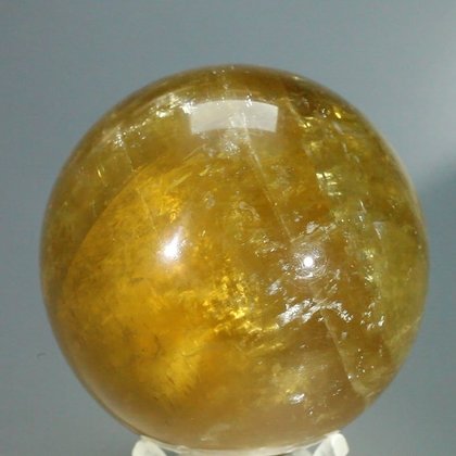 Honey Calcite Crystal Sphere ~68mm