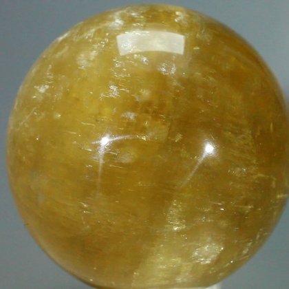 Honey Calcite Crystal Sphere ~69mm