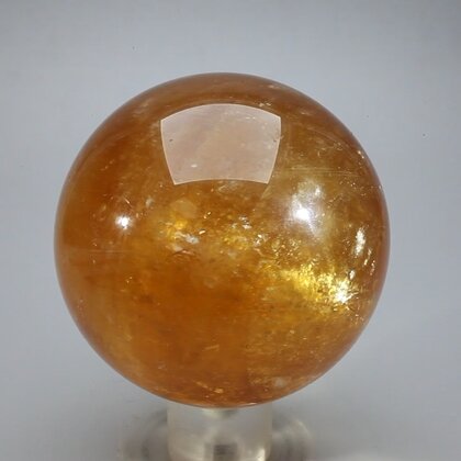 Honey Calcite Crystal Sphere ~74mm