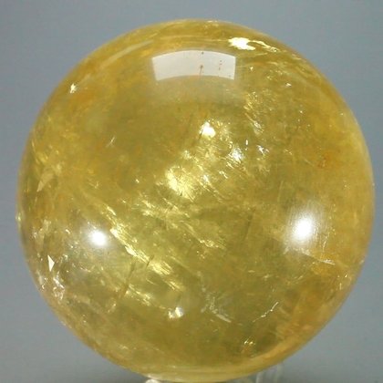 SUPERB Honey Calcite Crystal Sphere ~8cm