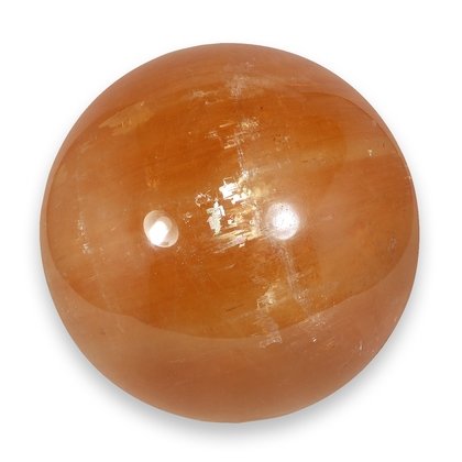 Honey Calcite Crystal Sphere ~9cm